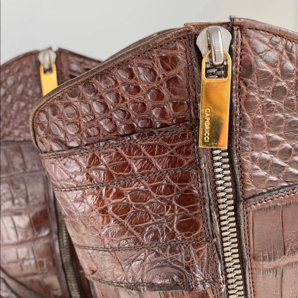 CAPORICCI 573 alligator boots - Picture 10 of 12